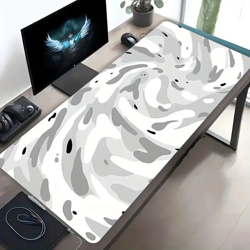 Large Line Texture Mouse Pad With Durable Stitched Edges Non Slip Base For Office Gaming And Study