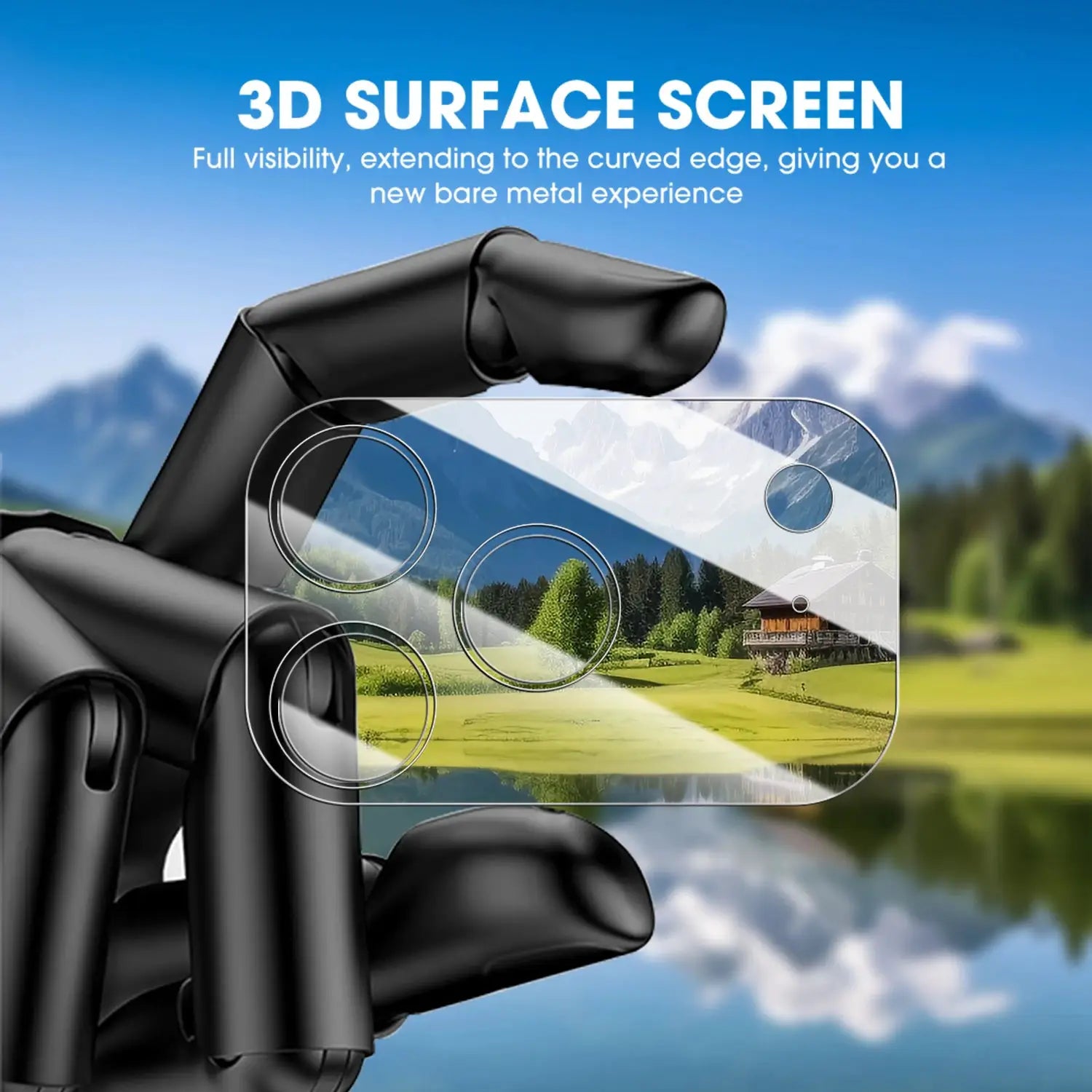 Camera lens tempered glass for iPhone 17 Pro Max by Simples Market, full-coverage anti-scratch protection