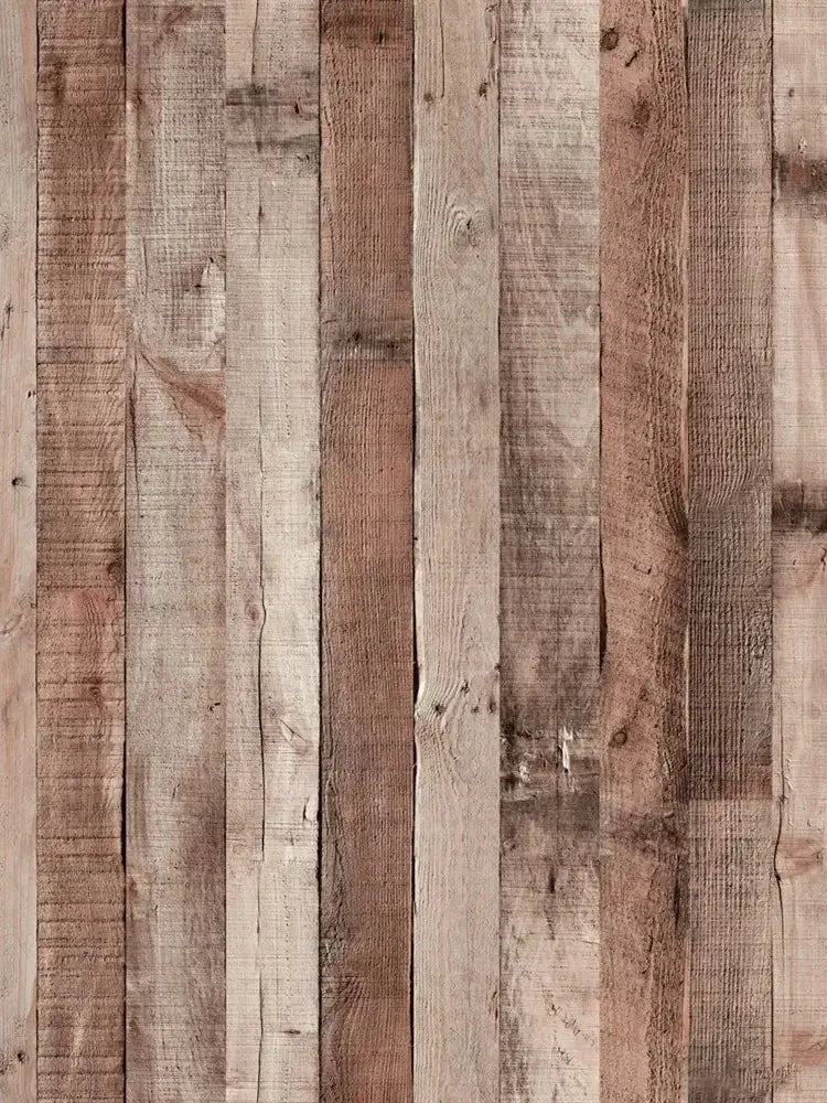 Retro Wood Peel And Stick Vinyl Wallpaper Self Adhesive Waterproof Removable Wood Plank Wall Covering