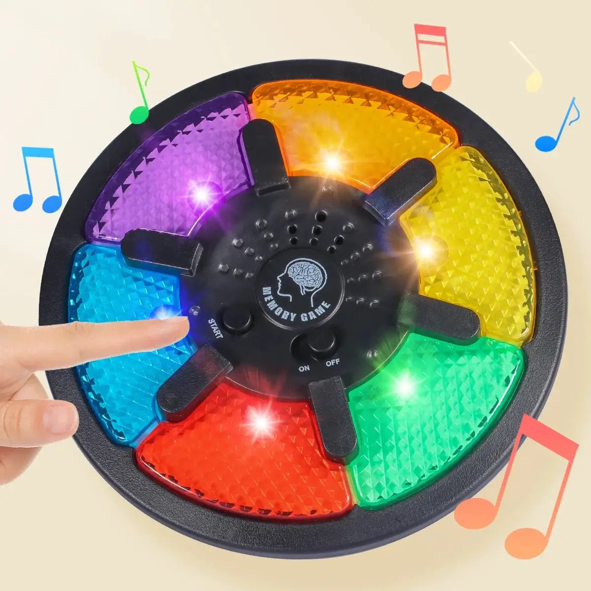 Memory Game Machine Handheld Electronic Memory Challenge With Light And Sound For Cognitive Training