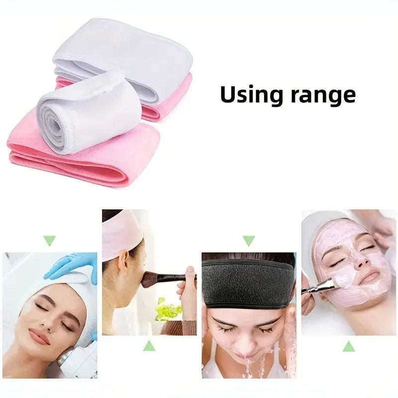 Womens Adjustable Wide Headband For Yoga Sports Spa Makeup Skincare
