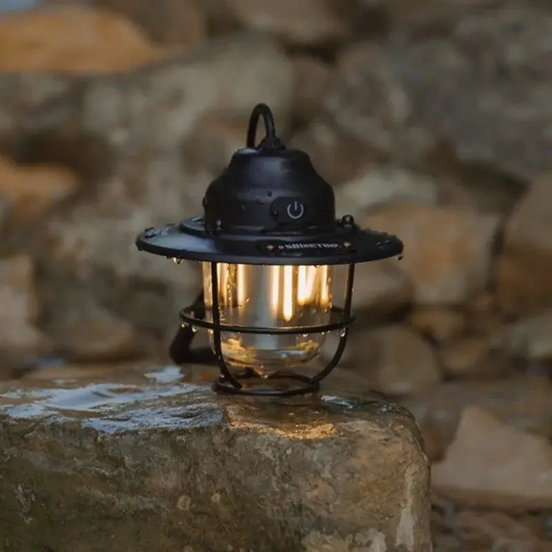 Shine Trip Retro Small Droplight LED Camping Lamp With USB Charging Hanging Tent Light for Campsites