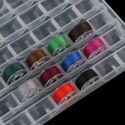 1 Piece 25 Spools Empty Bobbins Storage Box For Sewing Accessories Tools Plastic Bobbin Case Knitting Needle Organizer