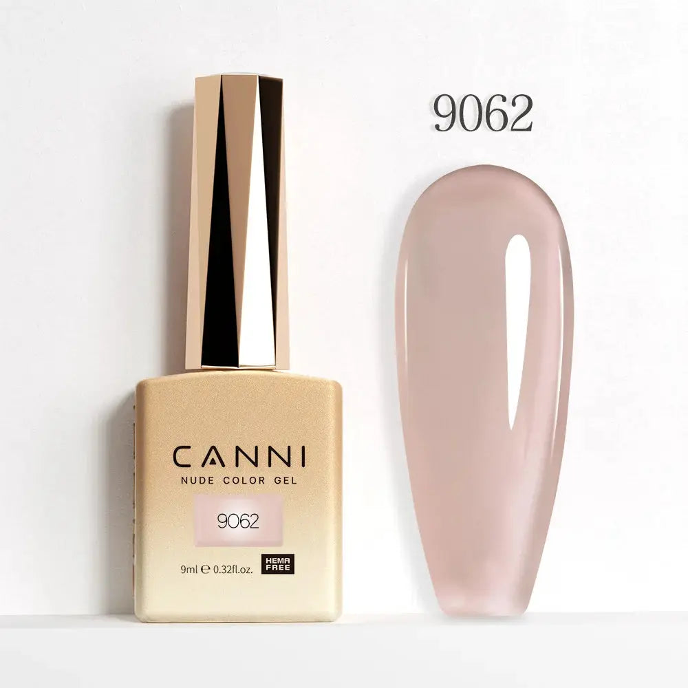 Canni Hema Free Nail Gel Polish Christmas Red Collection Semi Permanent 9ml Long Lasting Shine