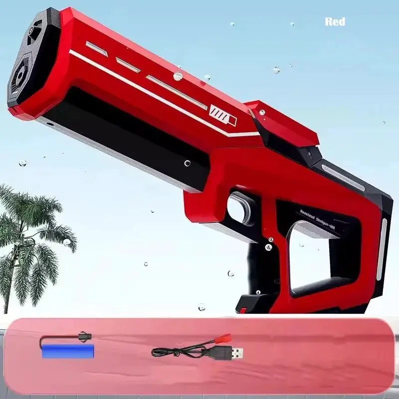 43cm Full Electric Automatic Water Storage Gun Toy For Kids Boys Beach Summer Outdoor Battle Game
