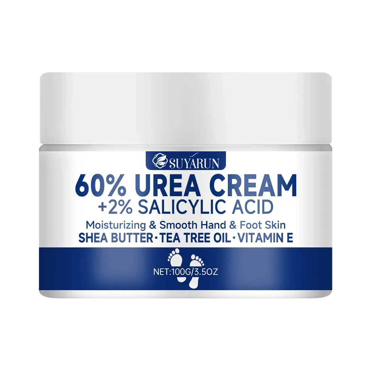 Suyarun 60 Percent Urea Foot Cream For Intense Moisturizing Treatment Cracked Heels And Dry Skin Callus Removal