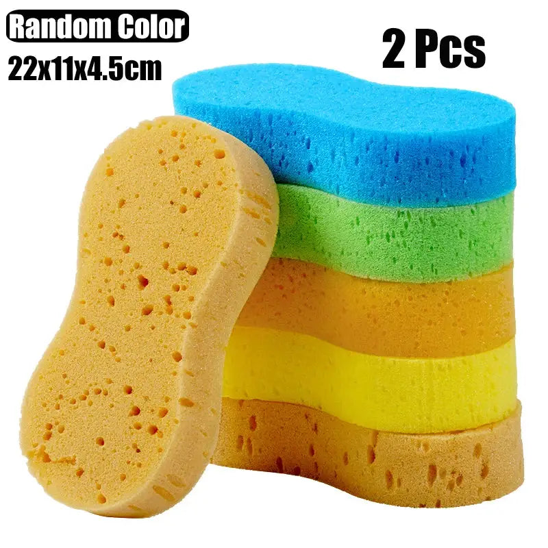 AutoCare Car Wash Sponge Honeycomb Large High Density Foam For Rich Foam And Gentle Scratch Free Detailing