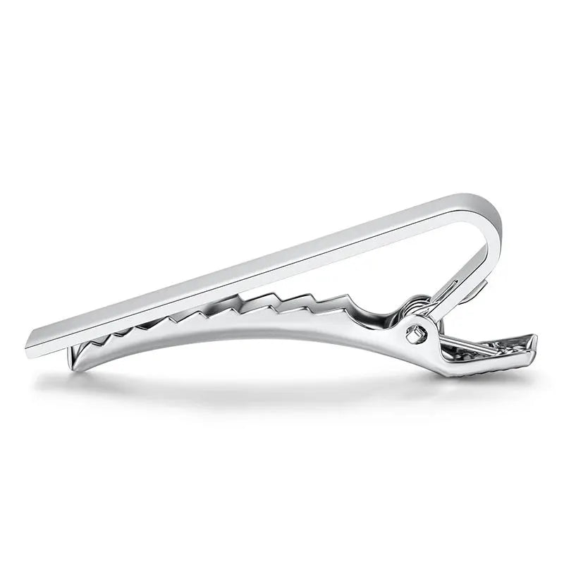 NobleMan Metal Tone Tie Clip Simple Bar Clasp Keeps Neckties Neat and Stylish for Men
