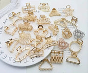 LuxeHair Geometric Metal Hair Claw Clip For Women And Girls Elegant Minimal Design For Secure Hold