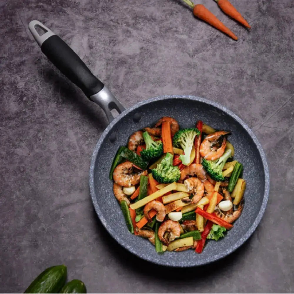Durable Stone Frying Pan Set 20 24 26 28 Cm Nonstick Skillet For Induction And Gas Stove Cooking