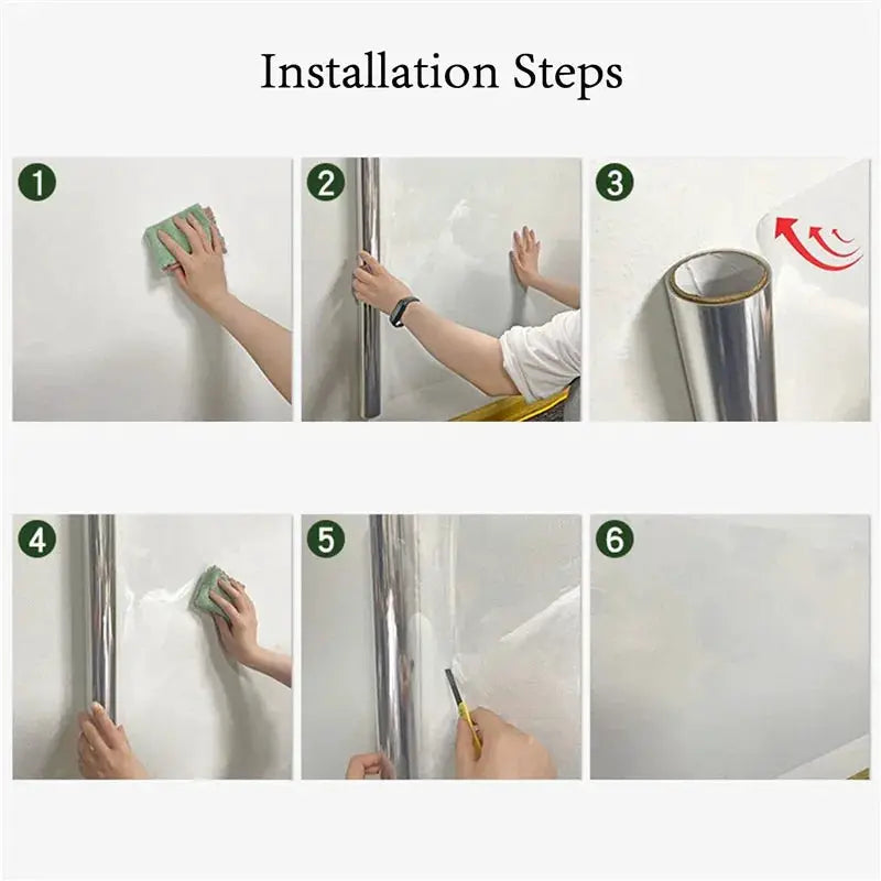 ClearGuard Wall Protection Film Scratch Resistant Transparent Electrostatic Shield For Easy Surface Protection