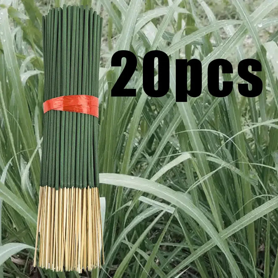 Natural Citronella Incense Sticks Pack 20 56 101 400 Lemongrass Fragrance Bamboo Wood Chips For Outdoor Camping