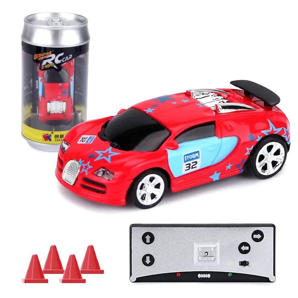 1 58 Scale Remote Control Car Mini RC Battery Operated Drift Buggy Bluetooth Radio Controlled Toy For Kids PVC Can Pack