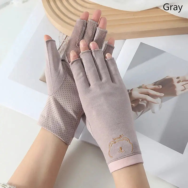 NailGuard Anti UV Fingerless Nail Gloves For Gel UV Protection During LED Nail Treatments