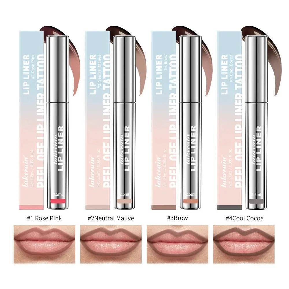Lipscape Peel Off Lip Liner And Lip Gloss Semi Permanent Waterproof Long Lasting Matte Finish All Day Wear