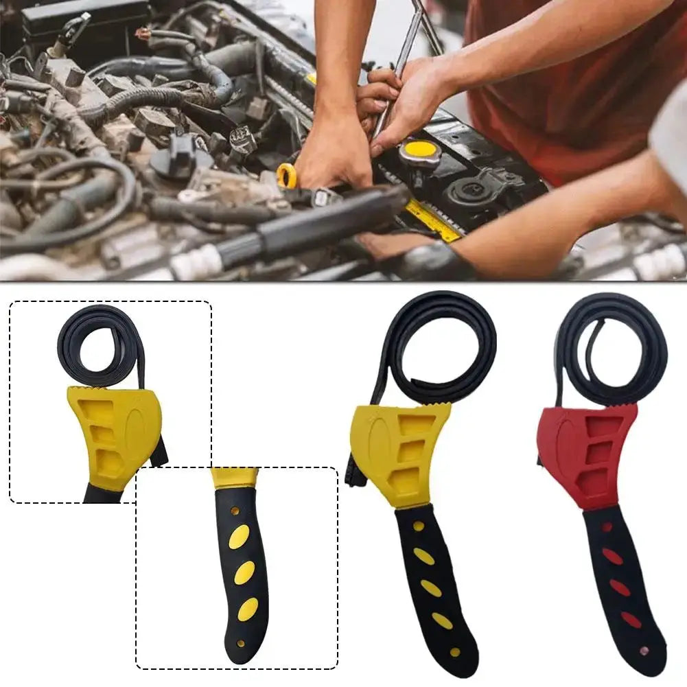 6 Inch Multi Function Belt Wrench Plastic Adjustable Bottle Opener For Auto Repair And Hardware Tool