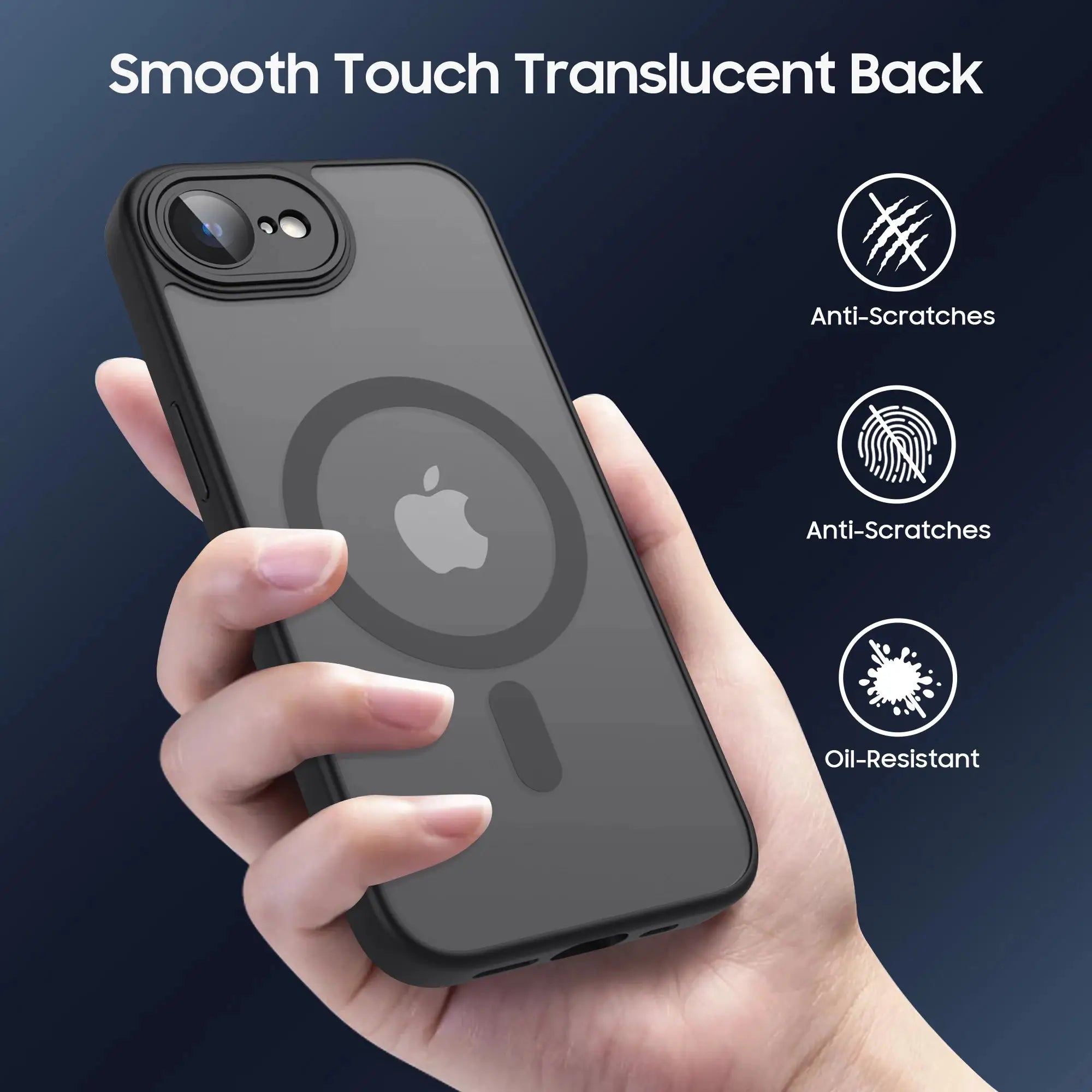 LuxShield Luxury Matte Magnetic Translucent Case For iPhone 16e And 17e Shockproof MagSafe Wireless Charging Cover