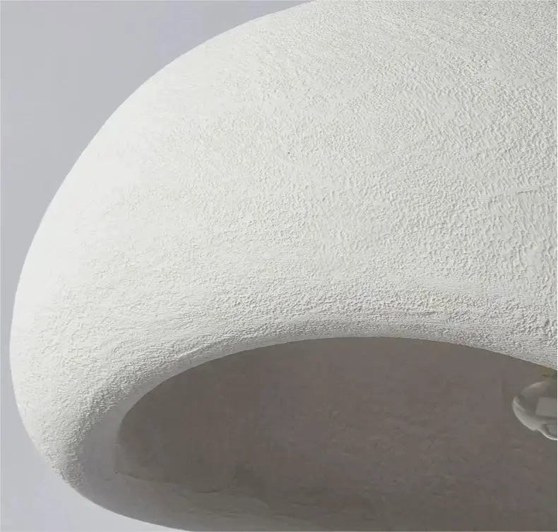 Nordic Wabi Sabi pendant light by Simples Market with textured white shade for modern living spaces