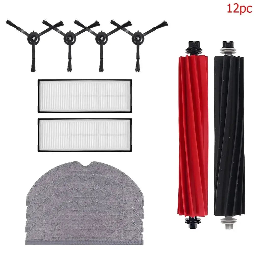 Windninja Compatible Roborock S8 S8 Plus S8 Pro Ultra Main Brush Side Brush HEPA Filter Mop Cloths Dust Bags Kit