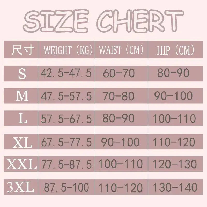 Simples Market women's slimming panties high-waist tummy-control shapewear size chart S-XL