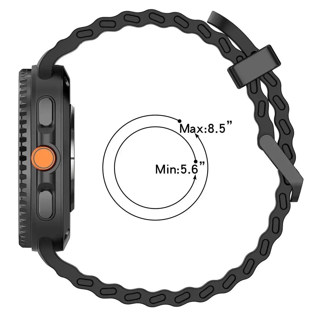 Silicone strap for Samsung Galaxy Watch 8/8 Classic Sport breathable wristband For Galaxy Watch 8 40/44mm Two-Tone silicone band