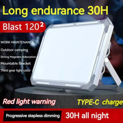 LED camping tent light rechargeable searchlight by Simples Market, waterproof portable outdoor hanging lantern.