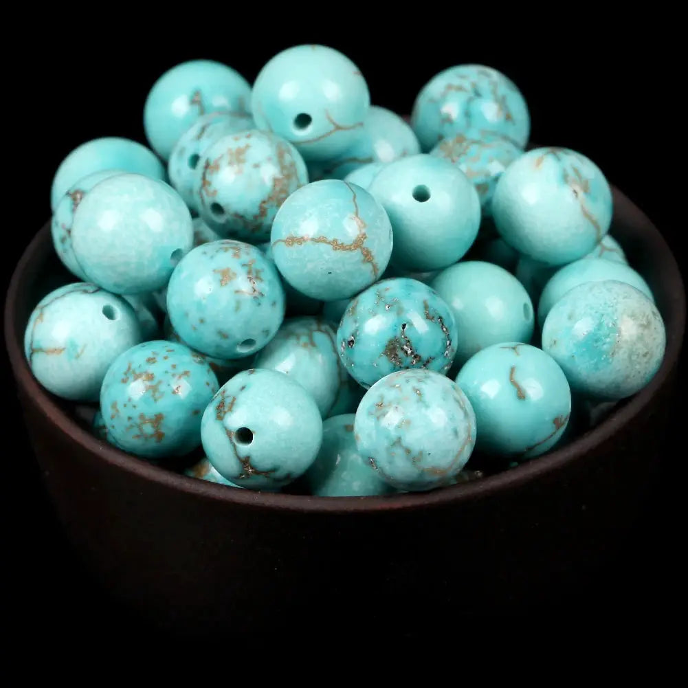Natural Round Gemstone Beads Mix Tiger Eye Amazonite Lava Turquoise Agate Jasper Garnet for Jewelry Making DIY