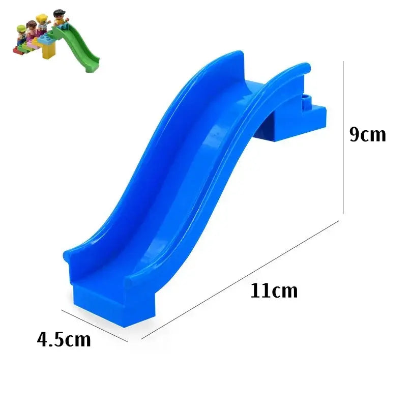 Big Building Blocks Duplo Compatible Large Brick Ferris Wheel Seesaw Slide Swing Educational Toy For Kids