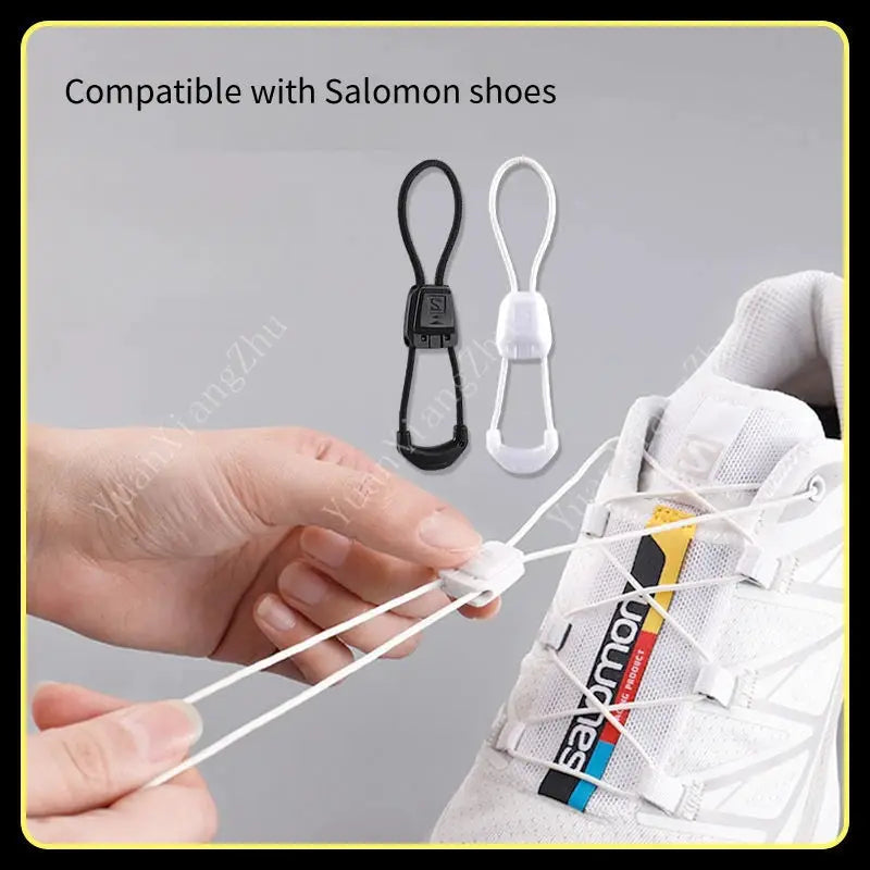 No Tie Round Elastic Tennis Shoe Laces For Adults And Kids Quality Running Sneakers Shoelaces Black White Accessories