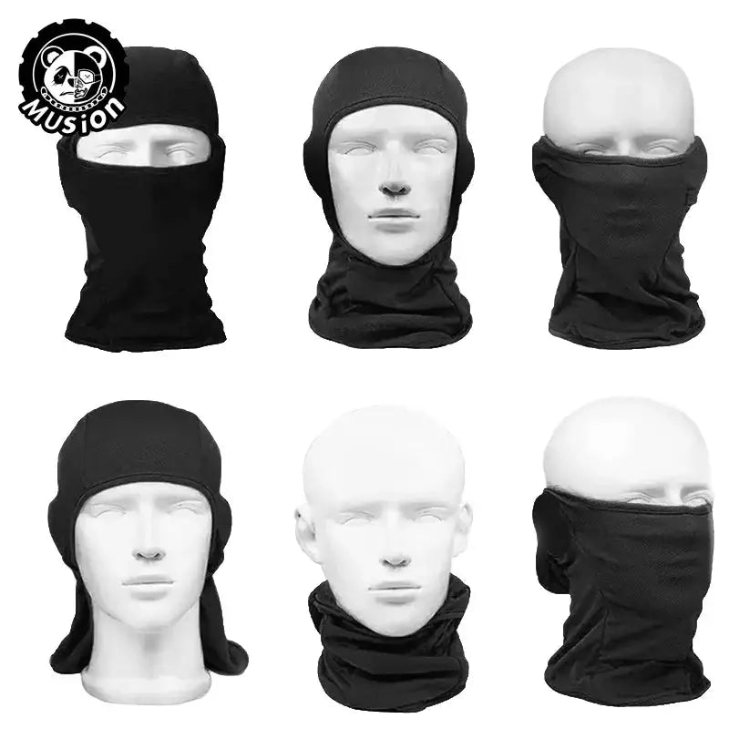 VeloGuard Motorcycle Balaclava Full Face Mask With Breathable Mesh For UV Sun Protection While Cycling
