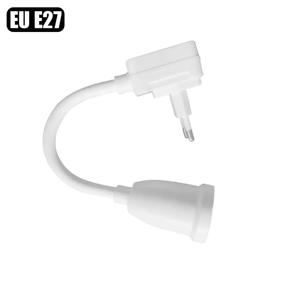 Direct Plug In Rotary Lamp Head E27 Socket Converter With Switch EU US Plug Lamp Holder For LED Table Lamp Base