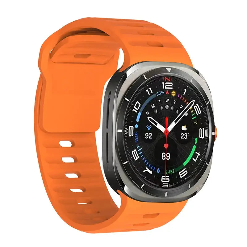 Marine Band silicone strap for Samsung Galaxy Watch Ultra2 47mm, orange from Simples Market