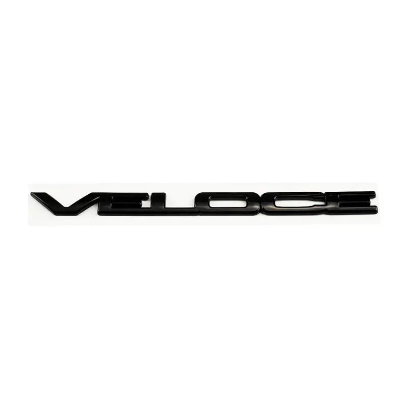 Simples Market VELOCE glossy black rear trunk badge for Alfa Romeo Giulia/Stelvio