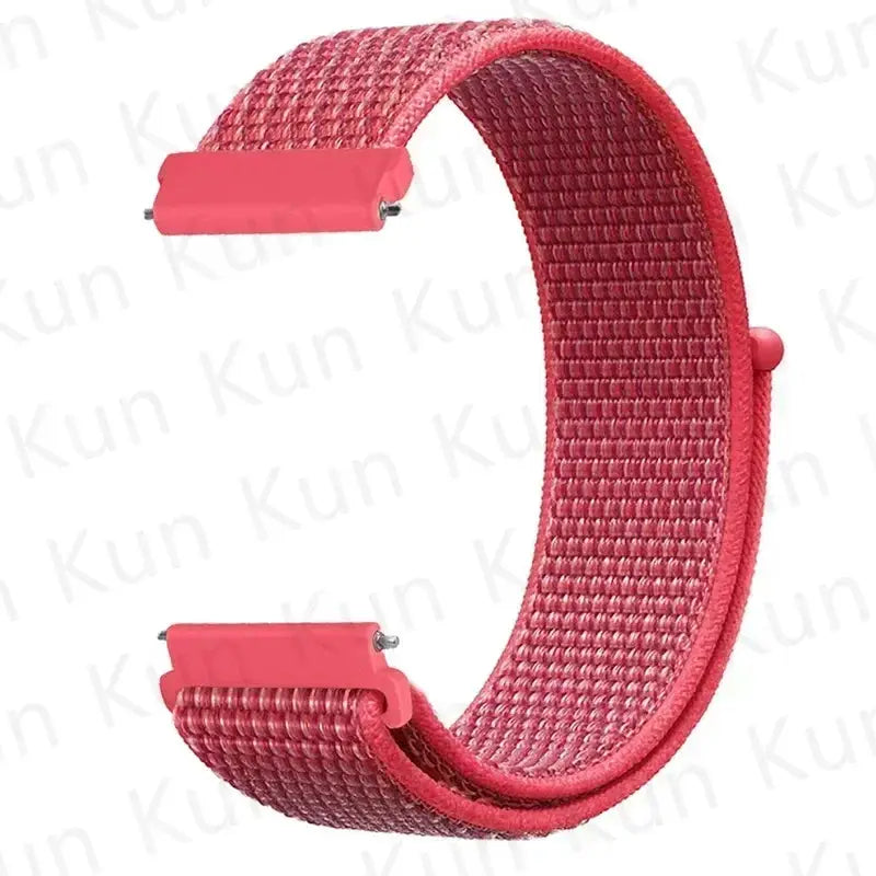 Nylon loop watch strap pink for Redmi Watch 5 Active/Lite and Xiaomi Watch S4, 20–22mm, Simples Market