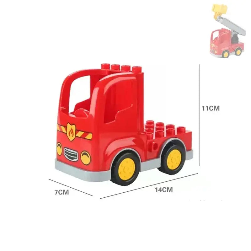Big Building Blocks Compatible With Large Bricks Road Plates Car Parking Fuel Station Traffic Educational Toys For Kids