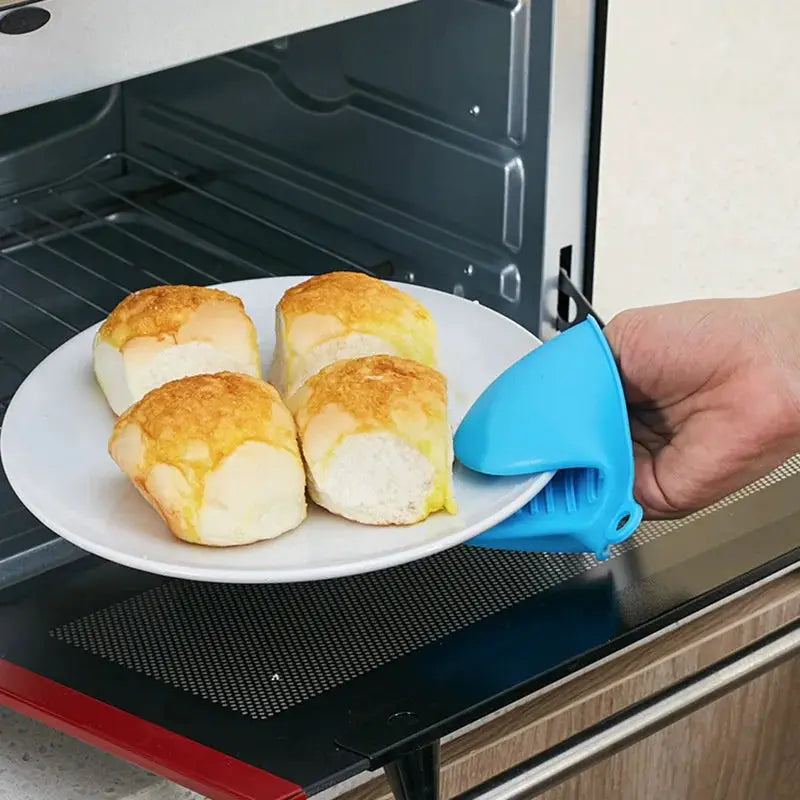 Silicone Heat Resistant Oven Gloves For Microwave And Baking Ovens Thickened Construction