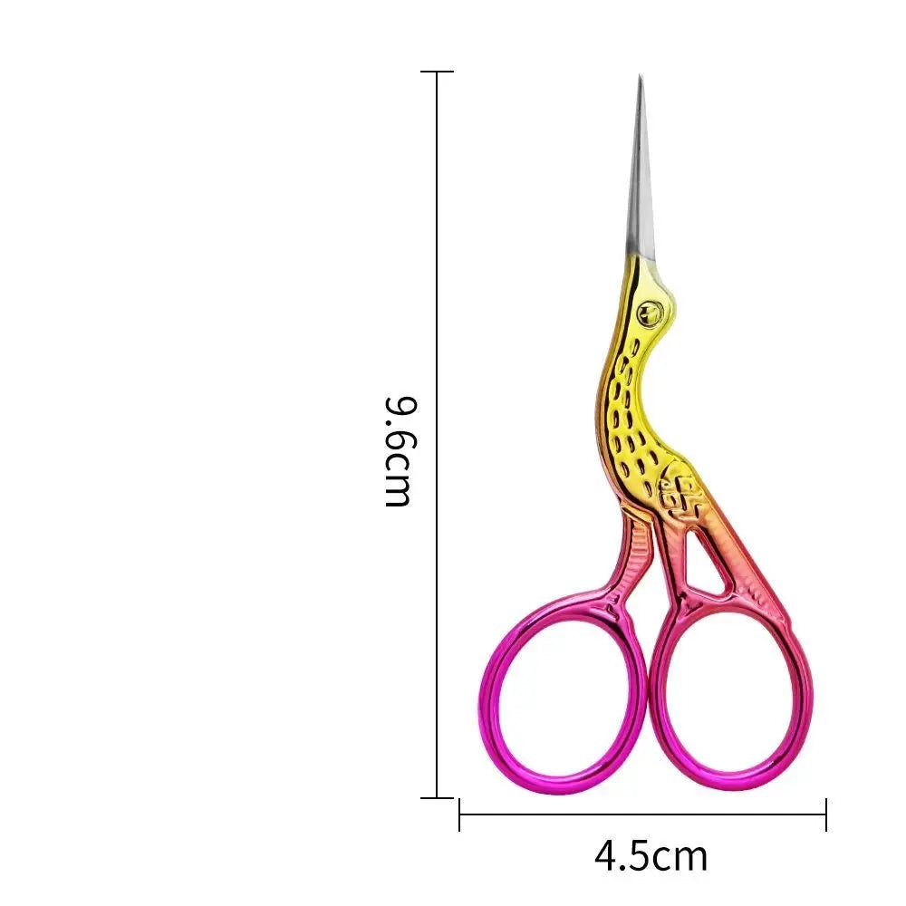 European Style 9CM Stainless Steel Makeup Scissors Multi Functional Eyebrow Nose Hair Manicure Tool