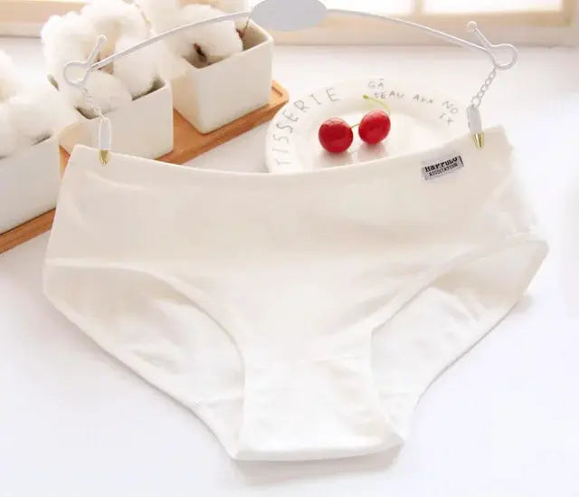 Panties for women white cotton briefs by Simples Market, breathable underpants