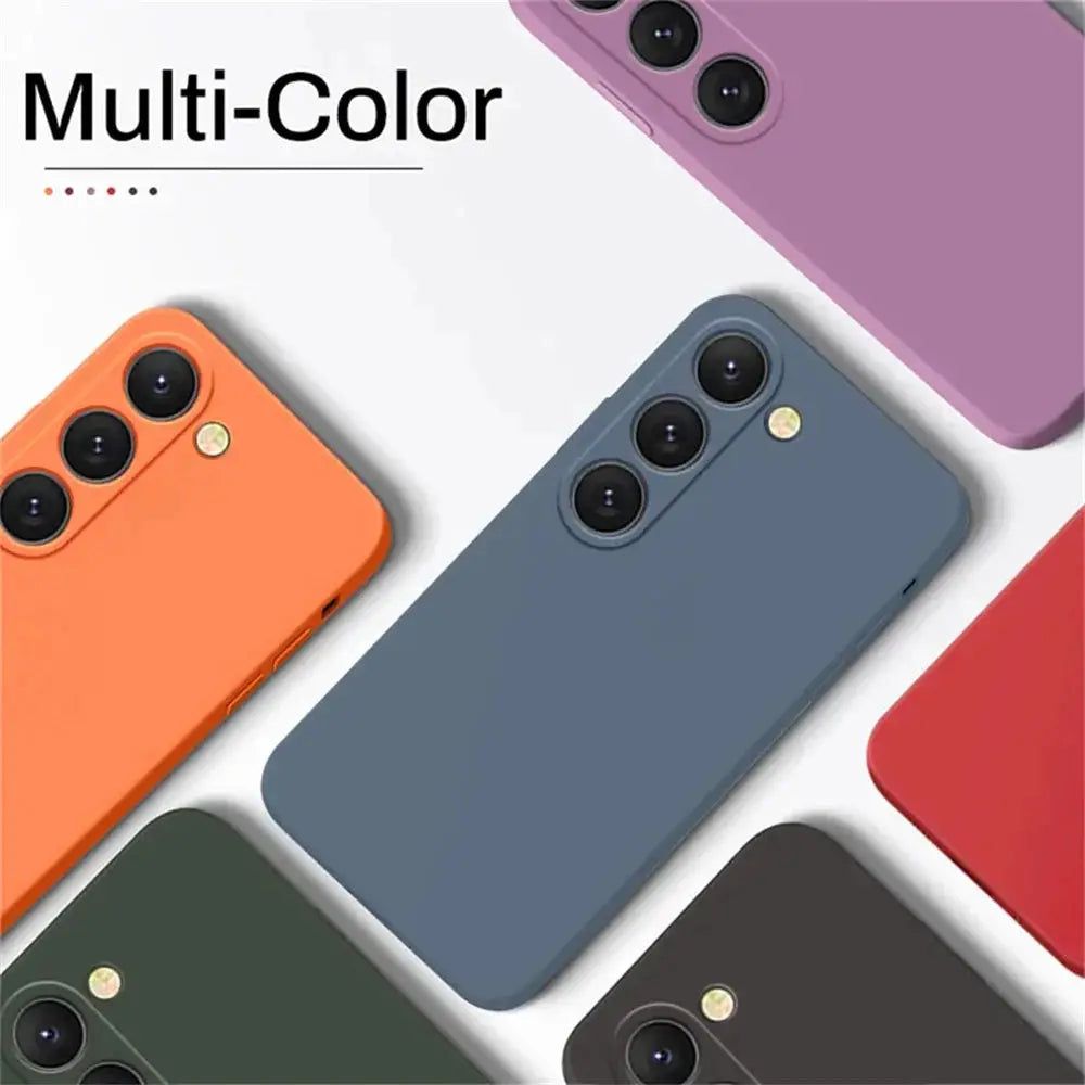 Liquid silicone phone case by Simples Market for Samsung Galaxy in multiple colors