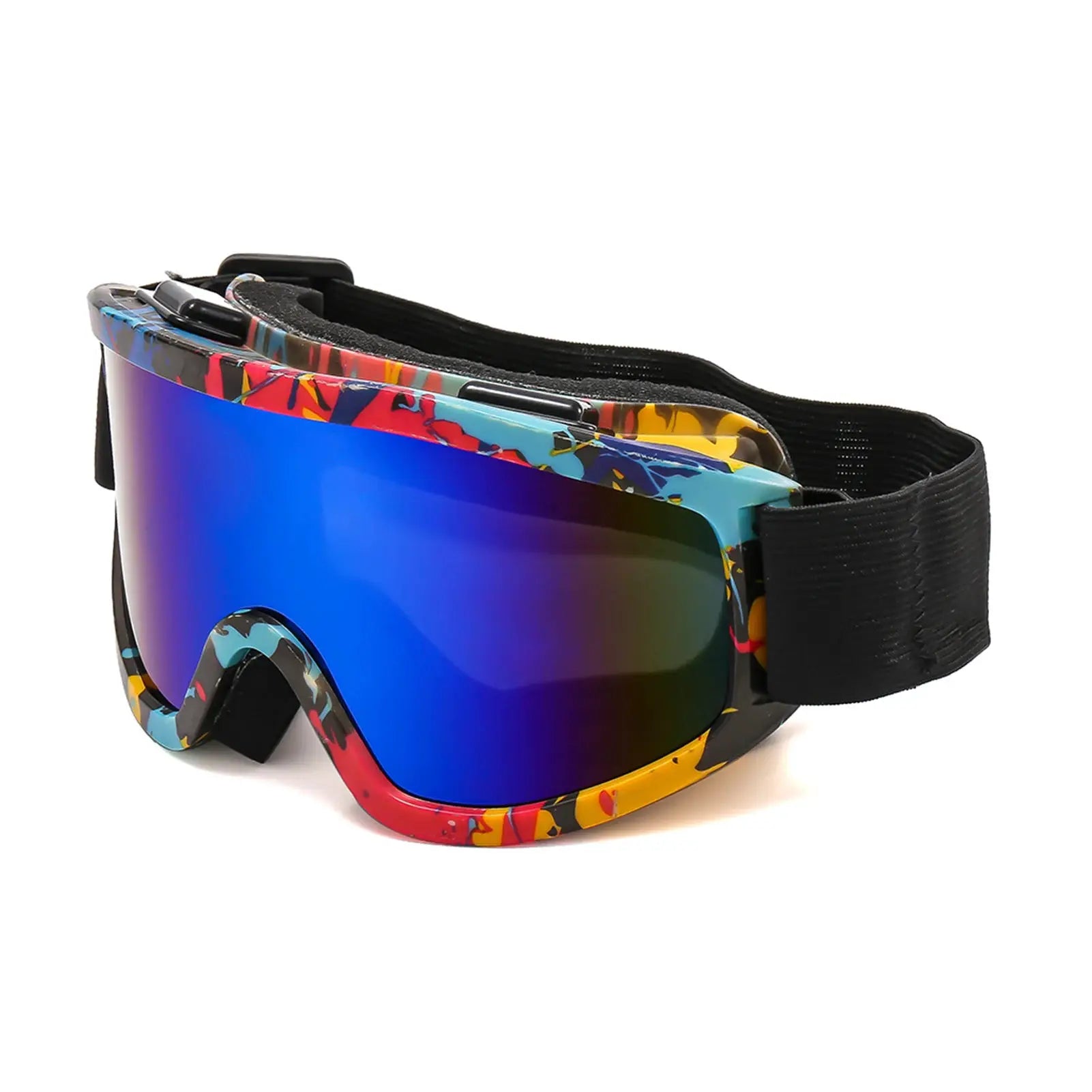 SummitVision Large Frame Ski Goggles Colorful Lens Anti Collision Anti Glare For Snowboarding And Skiing