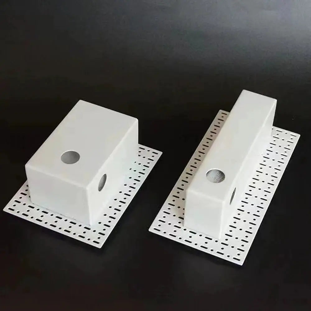 Embedded frameless LED step wall lamps, pair, 3W, white, motion sensor indoor stair/foyer lights by Simples Market