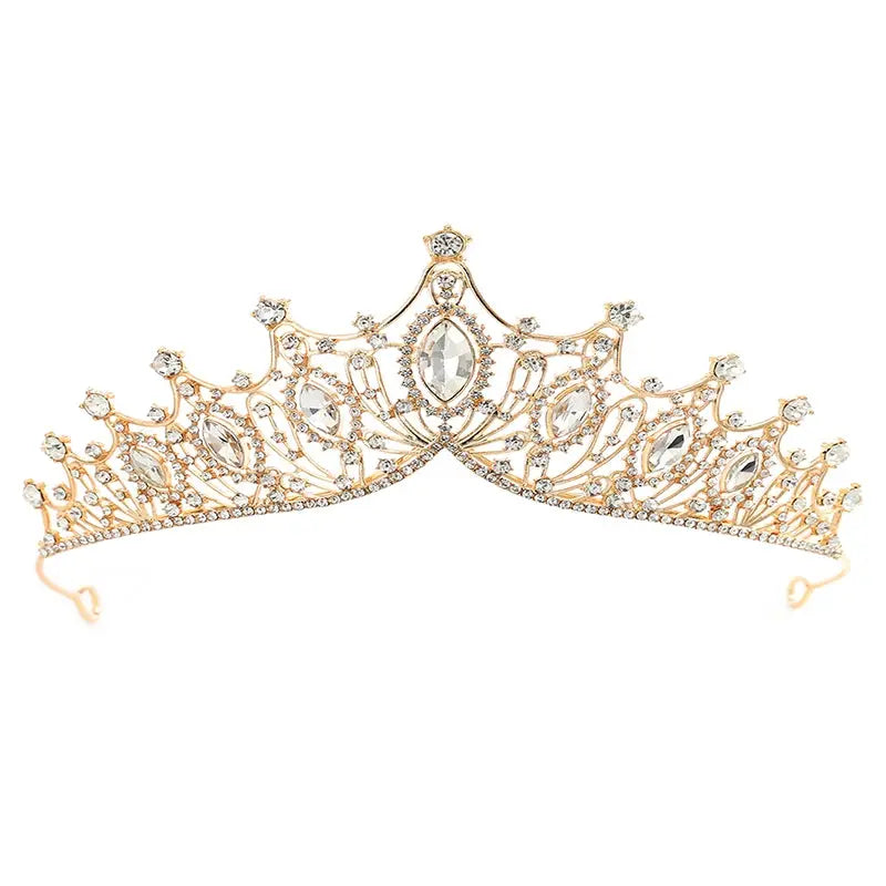 Queen Crown For Women And Girls Pageant Tiara With Crystals Beaded Baroque Vintage Headband And Combs