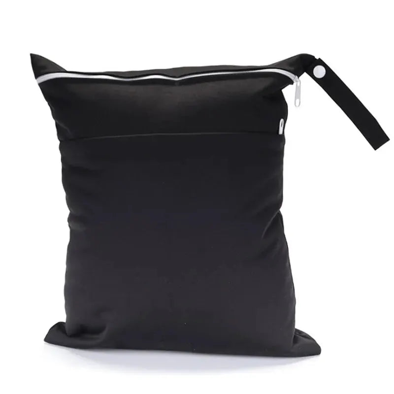 Sigzagor Wet Dry Bag With Two Zippers Waterproof Reusable 36cm By 29cm For Baby Diapers Nappies Soiled Clothes Swimwear