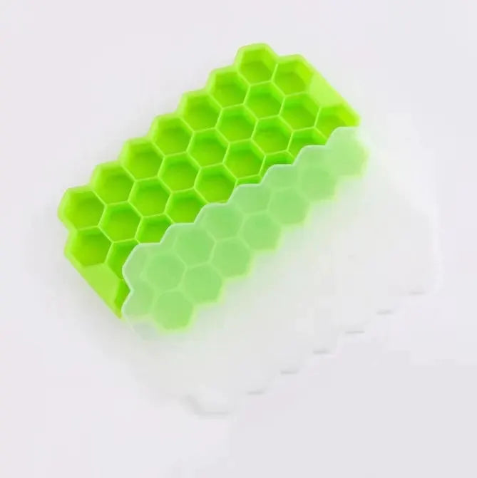 37 Cavity Silicone Ice Cube Mold Reusable BPA Free With Lids DIY Popsicle Mold Ice Tray For Ice Cubes