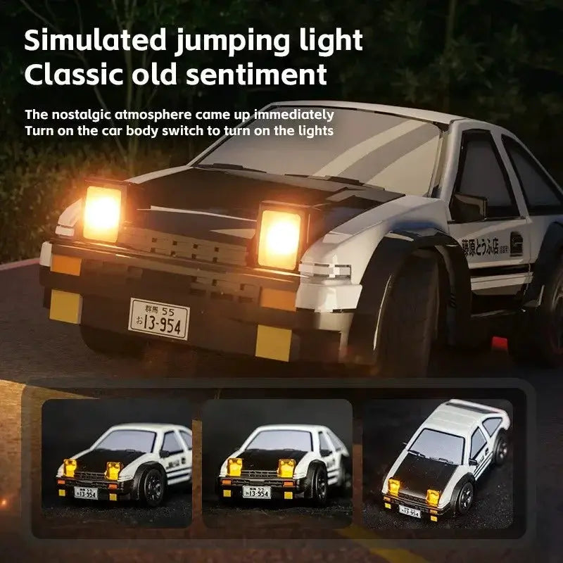 1 64 Scale Desktop RC Drift Car 2 4GHz High Speed Four Wheel Remote Control Car for Gaming Parties Gift