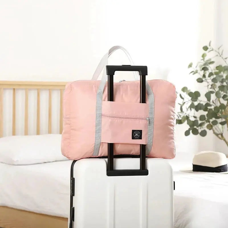 TravelEase Foldable Carry On Duffel Bag Lightweight Large Capacity For Airline Travel Ideal For Weekend Getaways