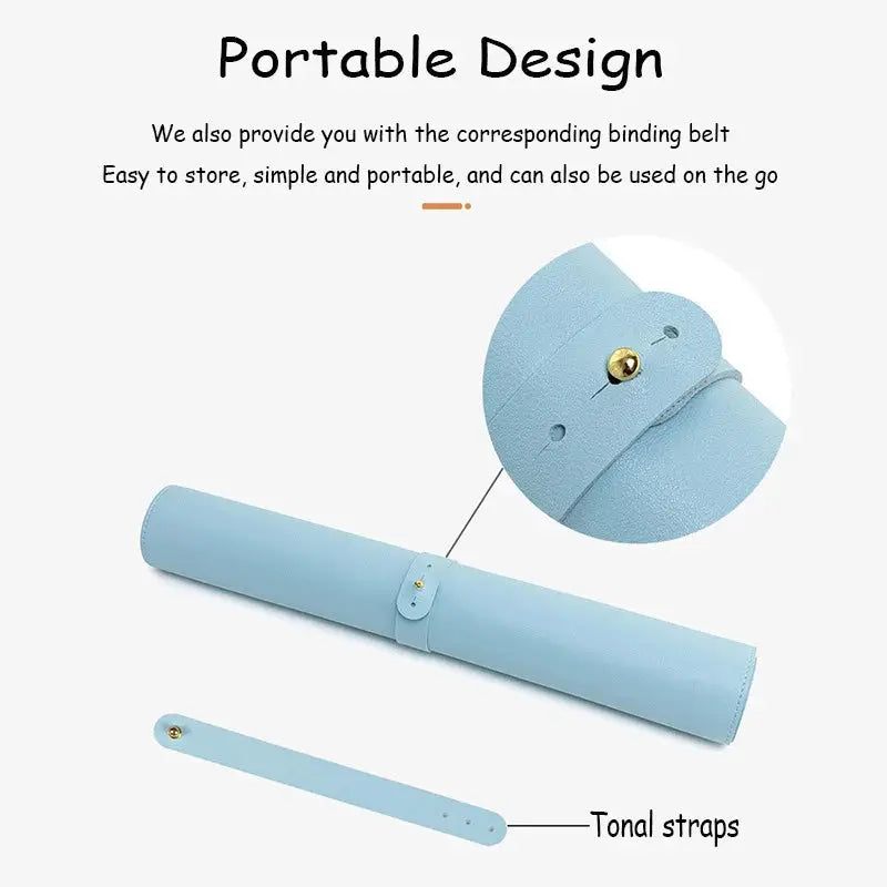 White Portable Large Gaming Mousepad Waterproof Non Slip PU Suede Desk Mat for Computer Keyboard