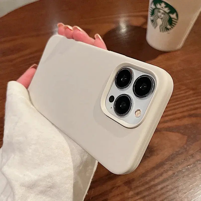 Genuine Liquid Silicone Rugged Case for iPhone 11 to 16 Pro Max Plus Shockproof Soft Back Titanium Gray