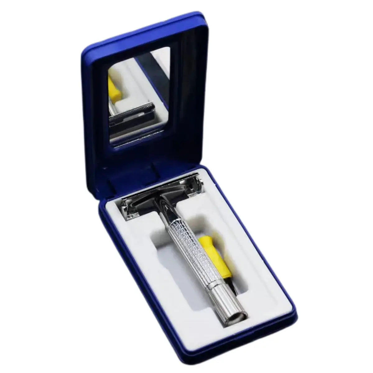 IronCrest Men Folding Razor Kit Stainless Steel Shaving Knife With 10 Replacement Blades For A Precise Close Shave