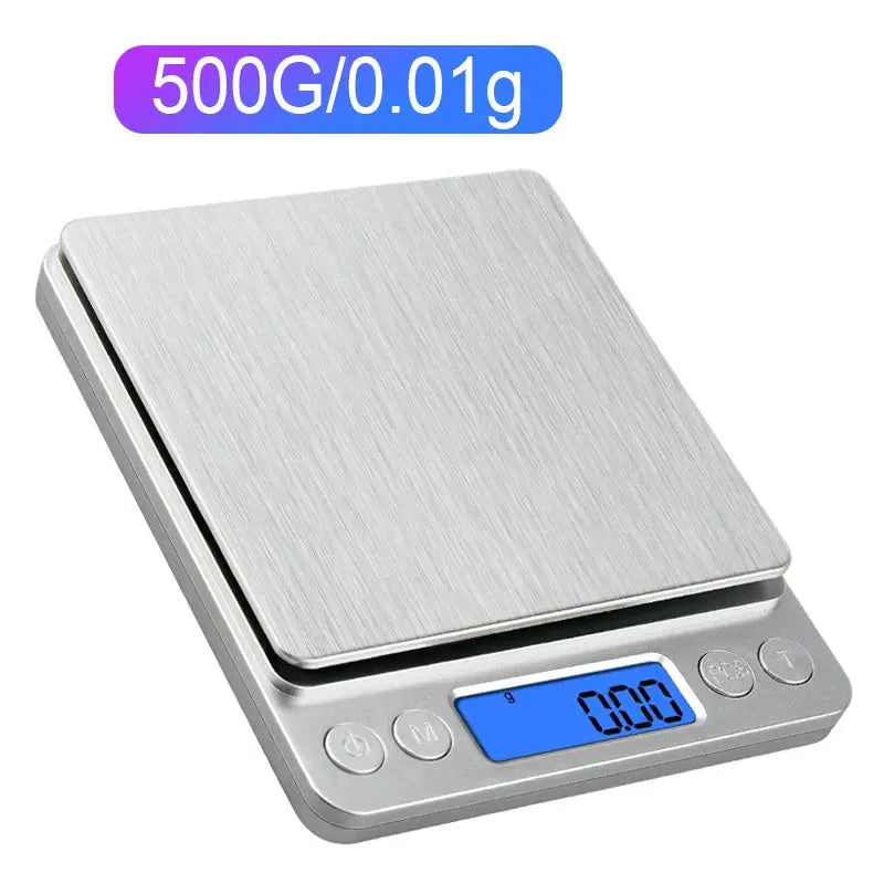 EverWeigh PrecisionGem Mini Digital Scale 3kg 0.1g For Jewelry Kitchen Baking Blue Backlit LCD